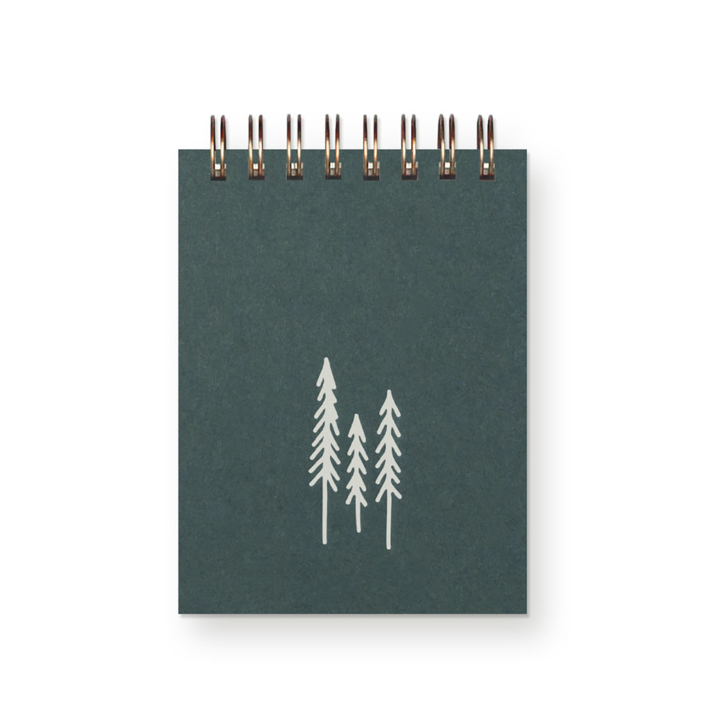 evergreen-trees-mini-jotter-ruff-house-print-shop