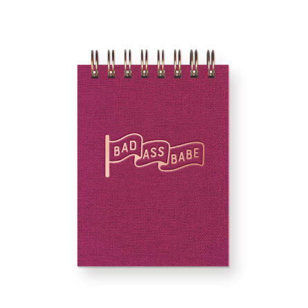 mulberry linen badass babe jotter